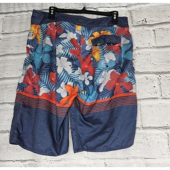 O'Neill Boardshorts Mens Size 32 Swim Trunks Shorts Hawaiian beach Floral - Picture 4 of 6